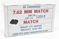 (20rds) 7.62mm Match 173gr Ammo