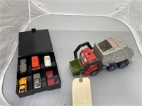 Kids Matchbox Truck & 6-Car Hot wheels Set