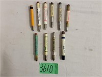 Approx. 9 – Vintage Bullet Pencils