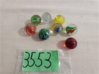 Bag of Approximately 8 Shooter Marbles