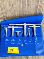 6pc SET TELESCOPING GAGES