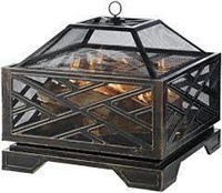 PLEASANT HEARTH EXTRA DEEP WOOD BURNING FIRE PIT