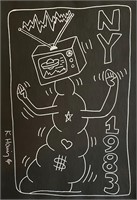 Keith Haring US Mixed Media Tony Shafrazi COA