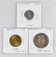 (3) NETHERLANDS COINS MIX