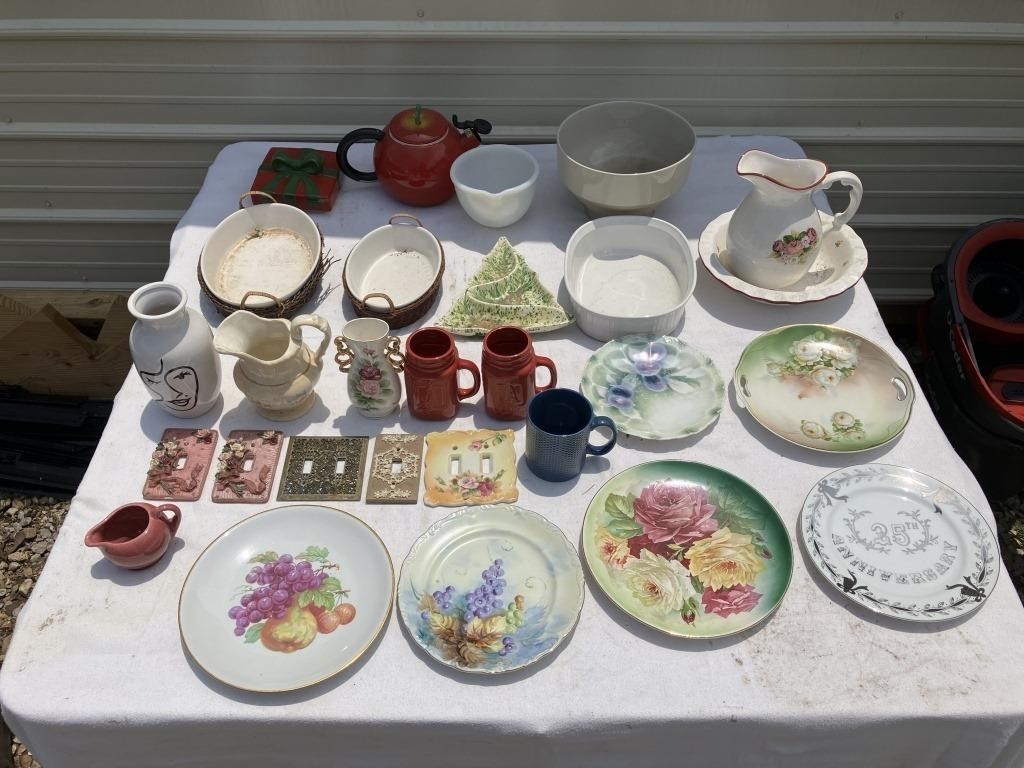 Porcelain/China/Ceramic Plates/Pitchers/Mugs/Bowls