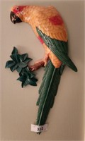 COMPOSITE PARROT WALL DÉCOR 18IN