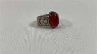 Southwest Style Agate .925 Silver Ring