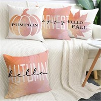 *Fall Pillow Covers 20x20 Inch Set of 4