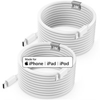 USB C to Lightning Cable 10ft 2pack [Apple MFi