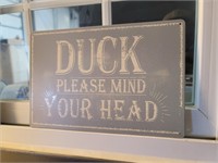 Duck Tin Sign