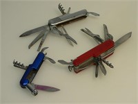 3 SMALL POCKET KNIVES