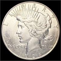 1928-S Silver Peace Dollar NEARLY UNCIRCULATED