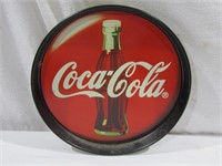 Round Coca Cola Metal Tray 12" Dia