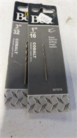 2 New Cobalt Drill bits