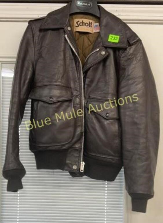Schott NY leather jacket 40