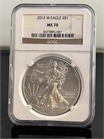 2012W American Silver Eagle NGC MS 70