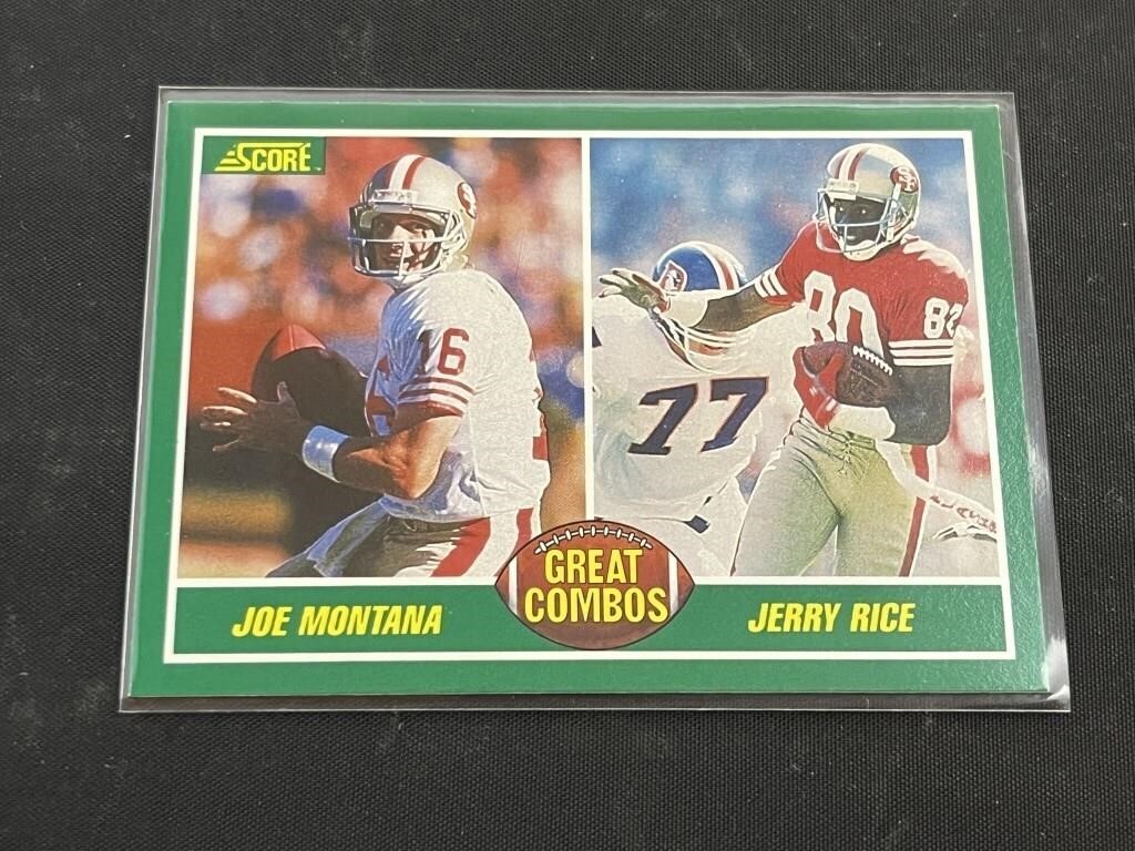 1989 Score Great Combos Montana Rice