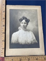Antique cabinet Card photo young lady