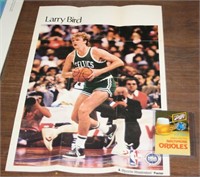 S: 1985 SPORTS ILLUSTRATED LARRY BIRD POSTER &