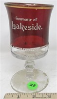Lakeside souvenir glass