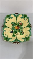 12.5” Majolica tray plate -with some very slight