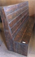 Rustic Pine Wood Bench (base needs repair)