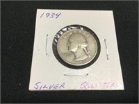 1934 Silver Quarter