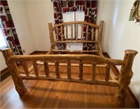 Rustic Cedar Log King Size Bed