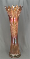 Diamond Rib 21 1/2" funeral vase - marigold