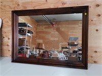 wooden mirror