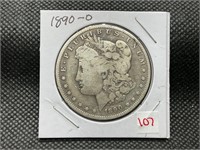 1890-O MORGAN SILVER DOLLAR