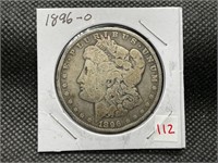 1896-O MORGAN SILVER DOLLAR