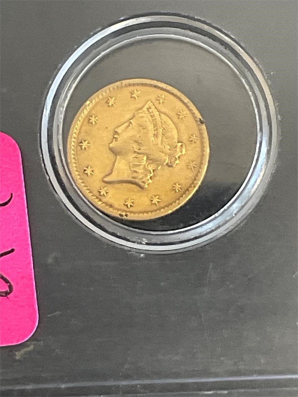 1851 One Dollar Gold Coin