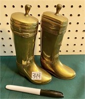 SOLID BRASS COWBOY BOOTS