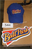 ball park hat & magnet