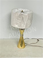 brass table lamp - 27" tall