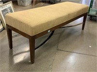 5ft long Designer Padded Bench - wood frame and