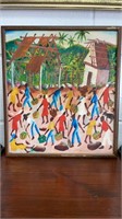 Small framed African American painting