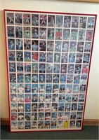 1989 Bowman Checklist uncut Cards framed 43” x 28