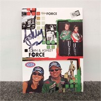 Signed Ashley Force Racing Card