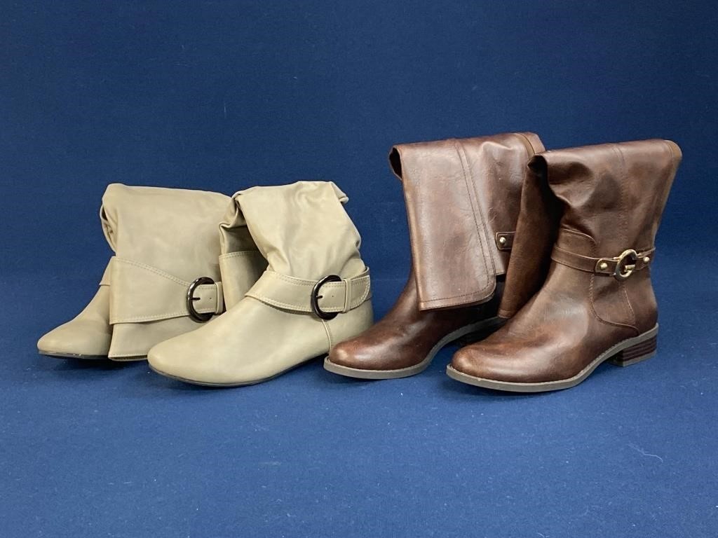 (2) Pair of Women’s boots, G by Guess Size 8M and