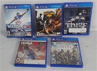 5 Ps4 Games - Thief, Second Son, Unity