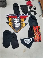 Large Lot of Motorcycle Scarves