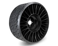 $1115 Michelin 24X12NX12 Airless Turf Tire / Wheel