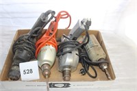 4 ELECTRIC DRILLS (AS FOUND)