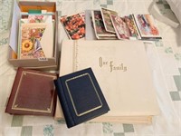 LARGE FAMILY PHOTO ALBUM, 2 SMALL ALBUMS, UNUSED