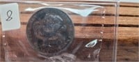 1-1885 25 CENT COIN GRADED VG 10 CURVED 5