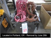 LOT, ASSORTED ELECTRICAL CORDS IN THIS BIN