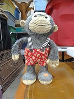 14" Tall Battery-Operated Old Monkey