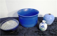 4 Pieces of Studio Pottery